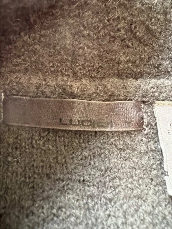 Lucidity Wool Blazer Grey Floral Embroidered Snap Button Pockets Boho Fairy S - Picture 6 of 11